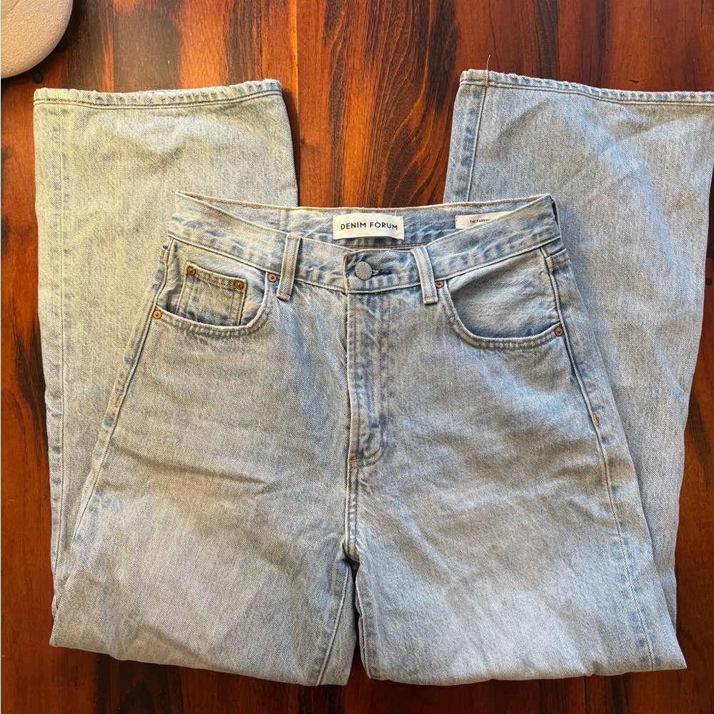 Aritzia Denim Forum the Farrah high rise Wide Leg Jeans